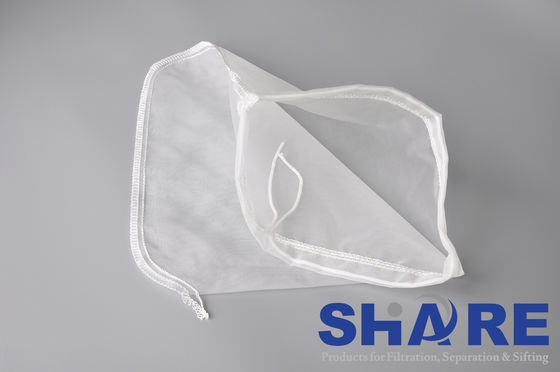High Dirt Holding Capacity 1 Micron Filter Fabric Liquid Filter Bags With Galvanized Steel Ring