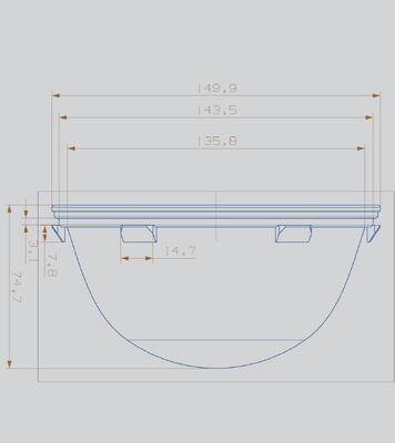 Depth 71MM Anti UV Round Proofer Cups, Prover Cups, Dough Pockets, Proofer Baskets, Muffin Cups for Tray Hole Diameter 145MM