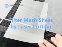 Op maat gemaakt Nylon Polyester Filter Mesh Plaat stuk door laser snijden