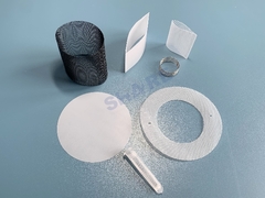 Gefabriceerd gaasfilteronderdeel in nylon polyester PE PP roestvrijstalen buisstuk